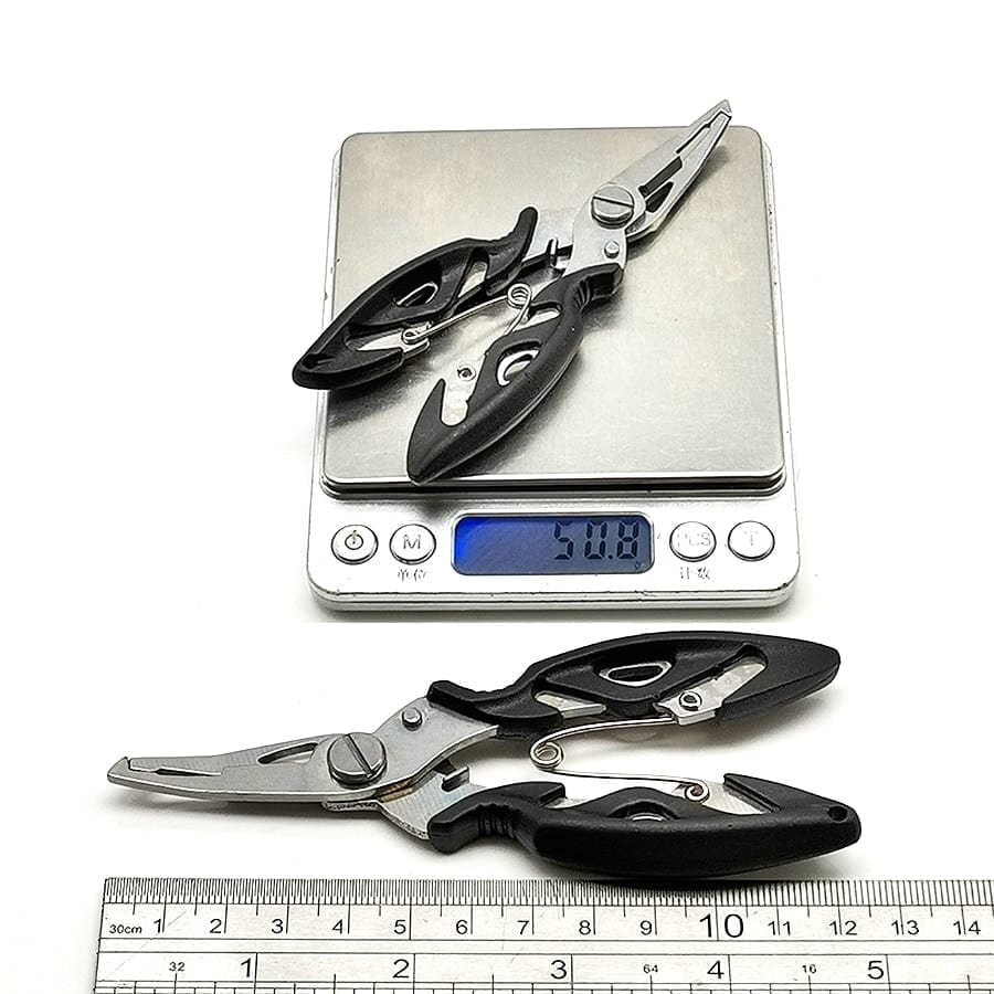 Fish lip, stainless steel, fishing grip, cutter plier, set.