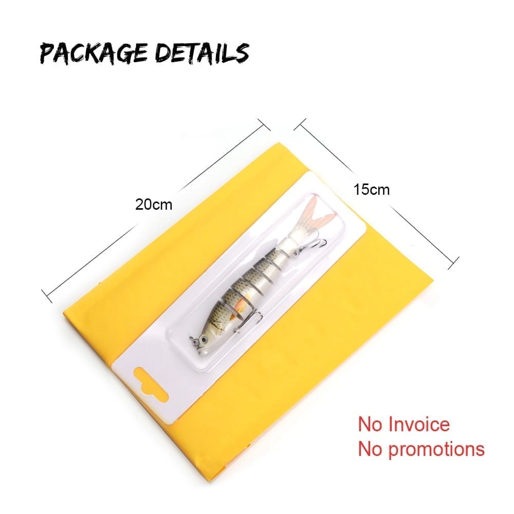 Vtavta 10/14cm sinking wobblers, fishing lures, jointed crankbait swimbait, 8 segment.