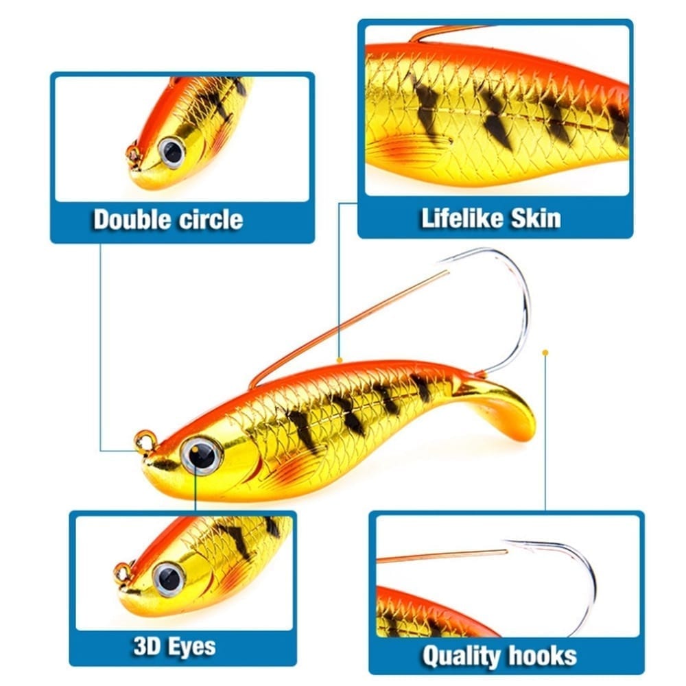 Vib fishing lure, 8.5cm 21.2g, anti grass, fishing wobbler