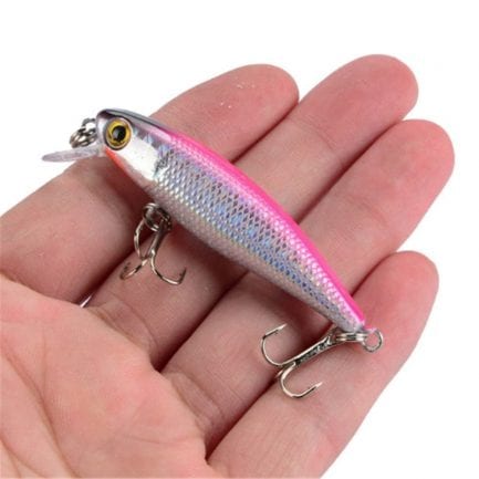 6.5cm 4.5g fishing lure, quality minnow lure, 3d eyes, plastic hard bait