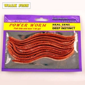 10Pcs Power Sea Worms Real Sens Natural Attractant Fishy Smell Lures
