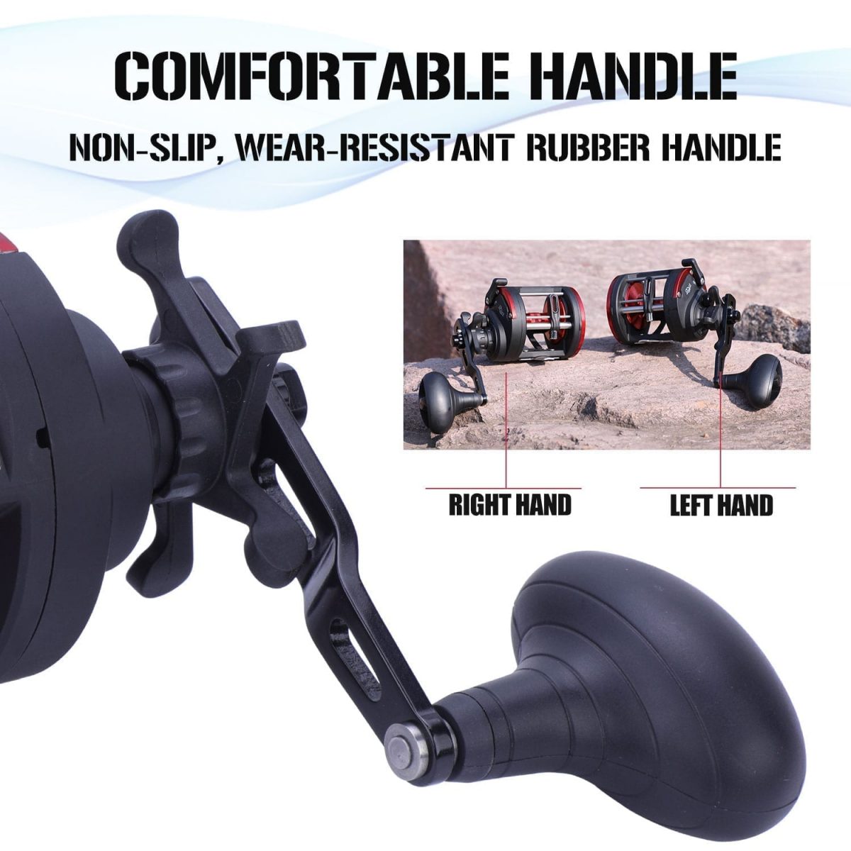 Drum fishing reel left/right hand hand, 3+1bb, casting sea large line capacity