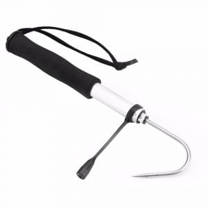 60cm Professional Telescopic Fishing Gaff Stainless Steel, Gripper With Soft Handle