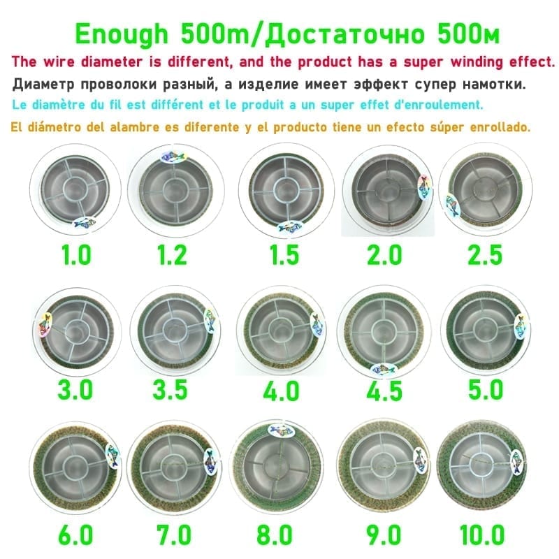500m fluorocarbon invisible spoted line,monofilame