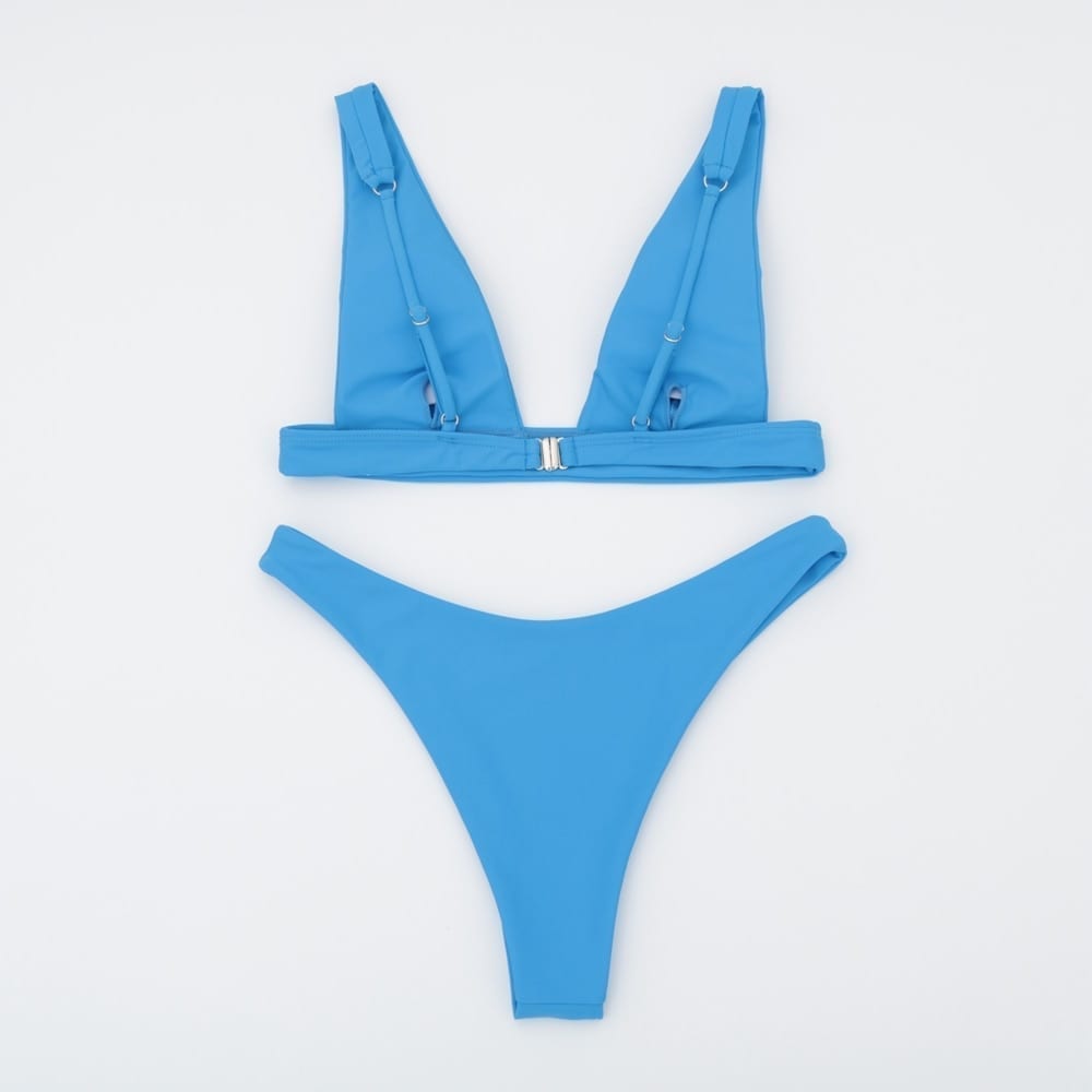 New sexy bikini, solid women swimwear push up bikini set brazilian bathing beach