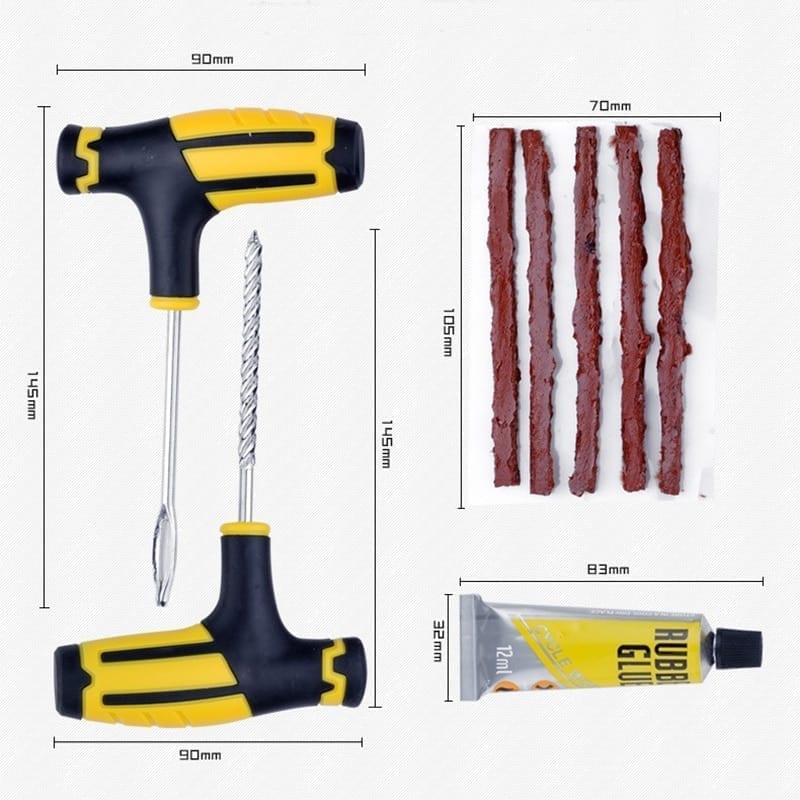 Tubeless tire repair tool