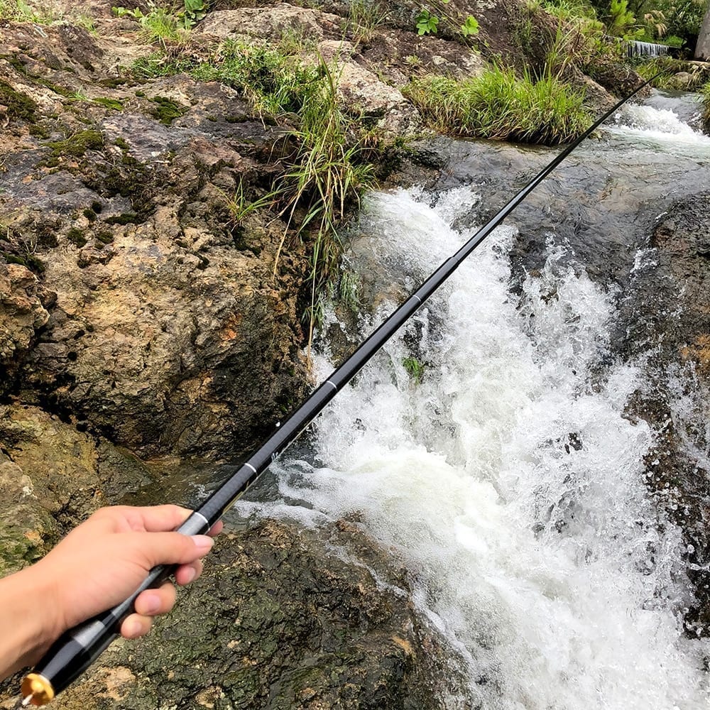 Ghotda 3.6m-7.2m telescopic fishing rod high carbon portable super hard