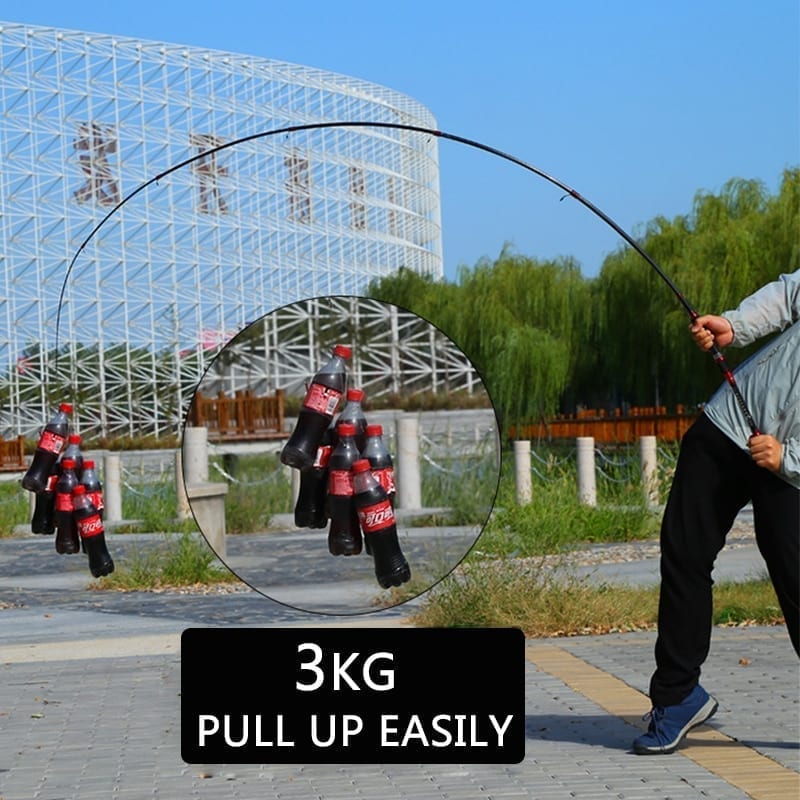 Hfbirds lure telescopic fishing rod, spinning ultralight carbon carp fishing rod, casting portable tackle fishing rod and reel