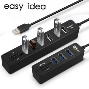 Multi USB 3.0 Hub, USB Splitter, High Speed 3, 6 Ports 2.0