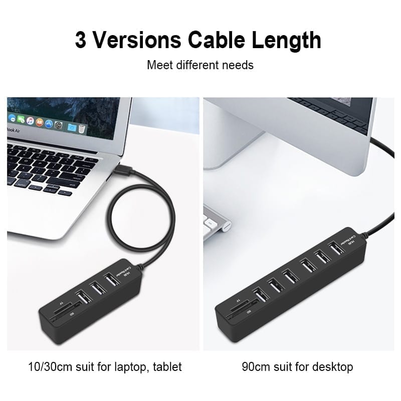 Multi usb 3.0 hub, usb splitter, high speed 3, 6 ports 2.0