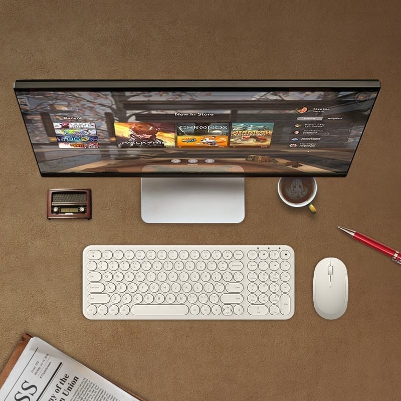 2.4g wireless silent keyboard and mouse