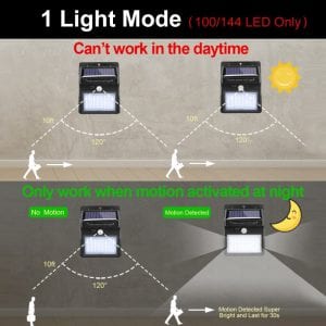 LED Solar Lights, Outdoor Lamp with Motion Sensor