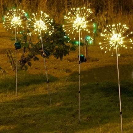 90/120/150led, solar light, outdoor,waterproof flash string lights lawn firework lamp christmas decor