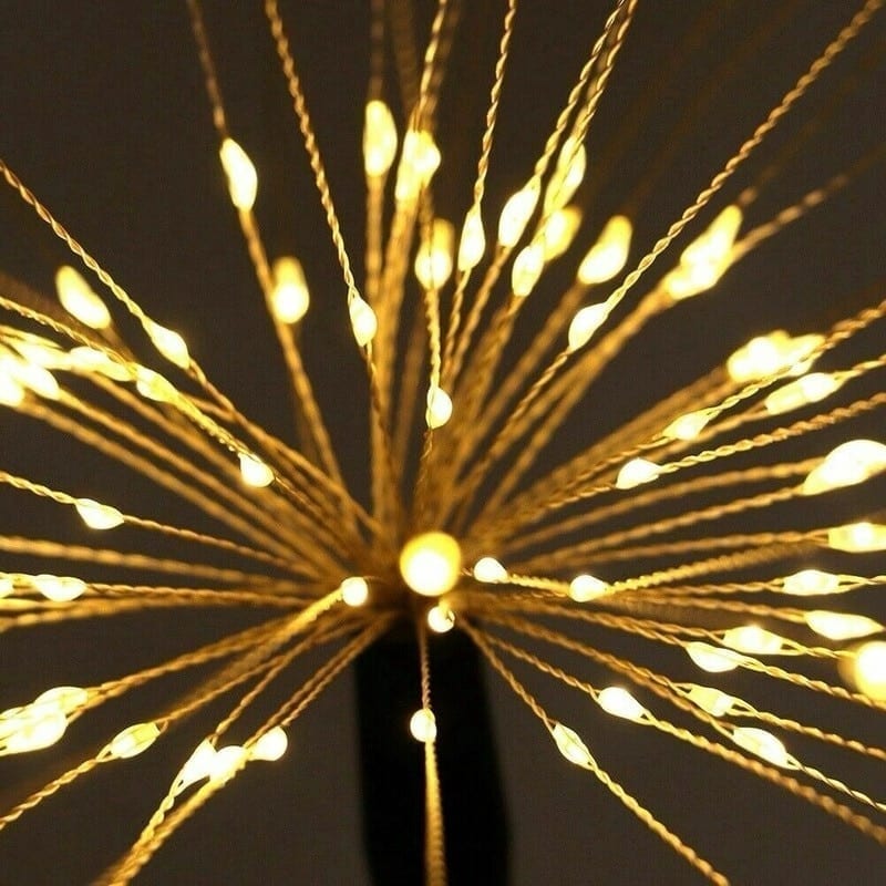90/120/150led, solar light, outdoor,waterproof flash string lights lawn firework lamp christmas decor