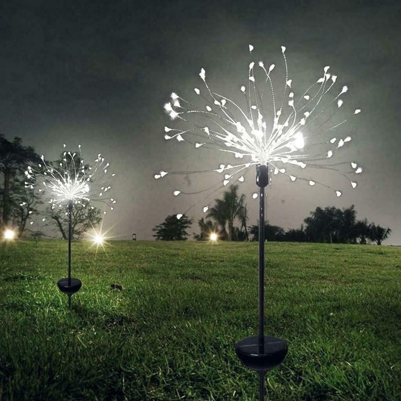 90/120/150led, solar light, outdoor,waterproof flash string lights lawn firework lamp christmas decor