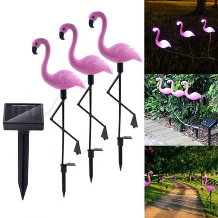 Flamingo lawn solar lamp, waterproof