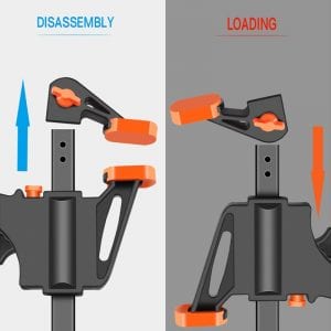 Spreader Work Bar Clamp Gadget, Squeeze, Quick Ratchet Release