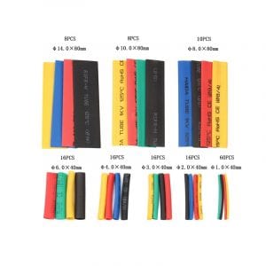 164pcs Set Polyolefin Shrinking Assorted Heat Shrink Tube Wire