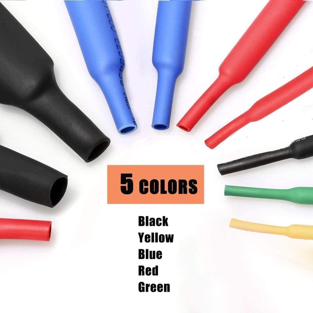 164pcs set polyolefin shrinking assorted heat shrink tube wire