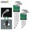 9pcs l type double end allen hex