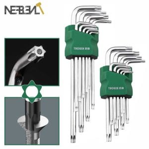 9PCS L Type Double End Allen Hex