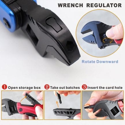 Multi combination adjustable wrench
