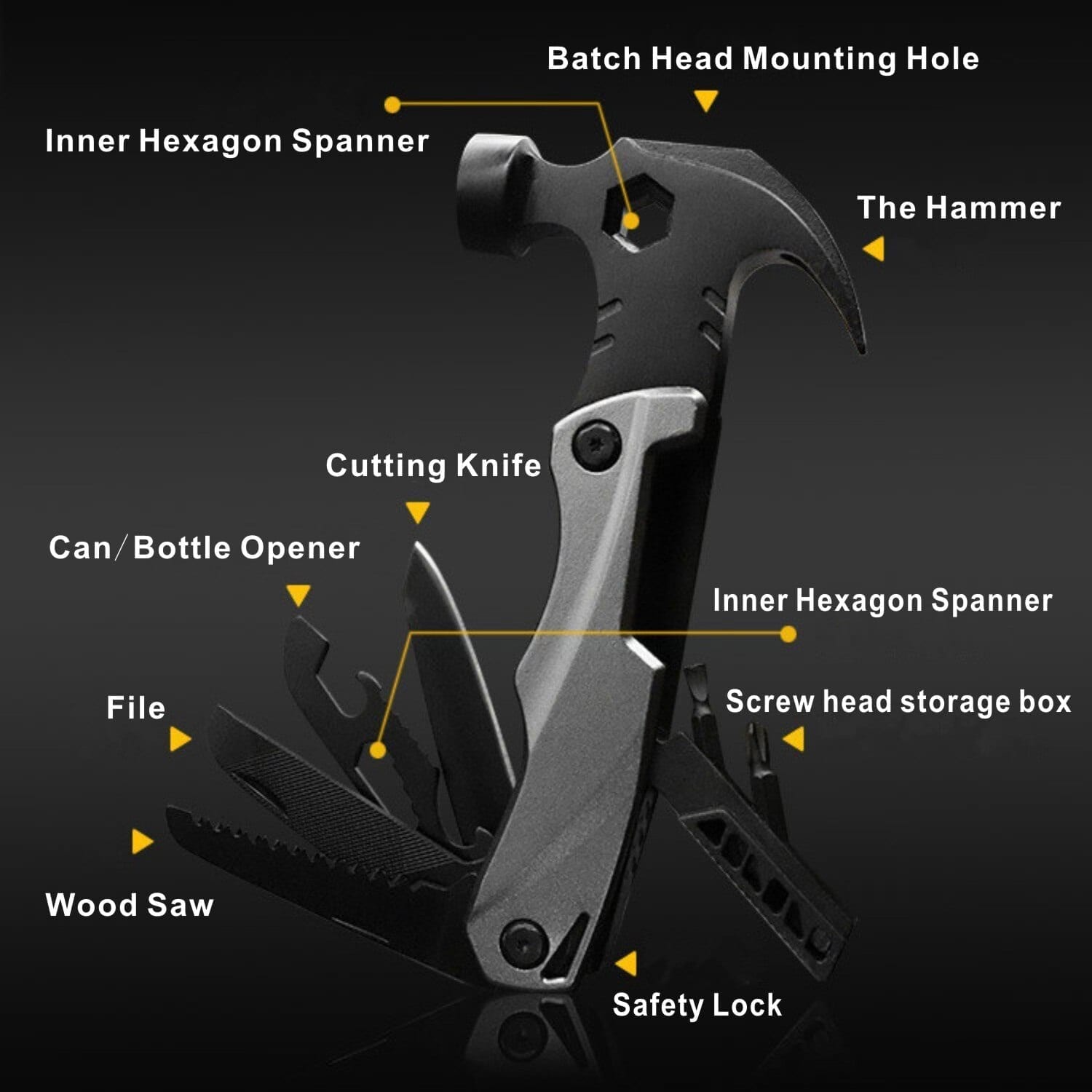 Multi combination adjustable wrench