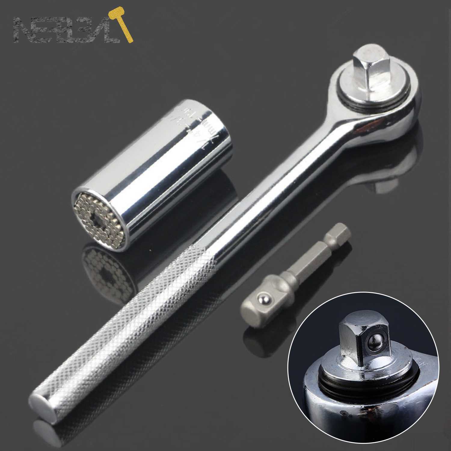 Universal torque wrench head set socket sleeve
