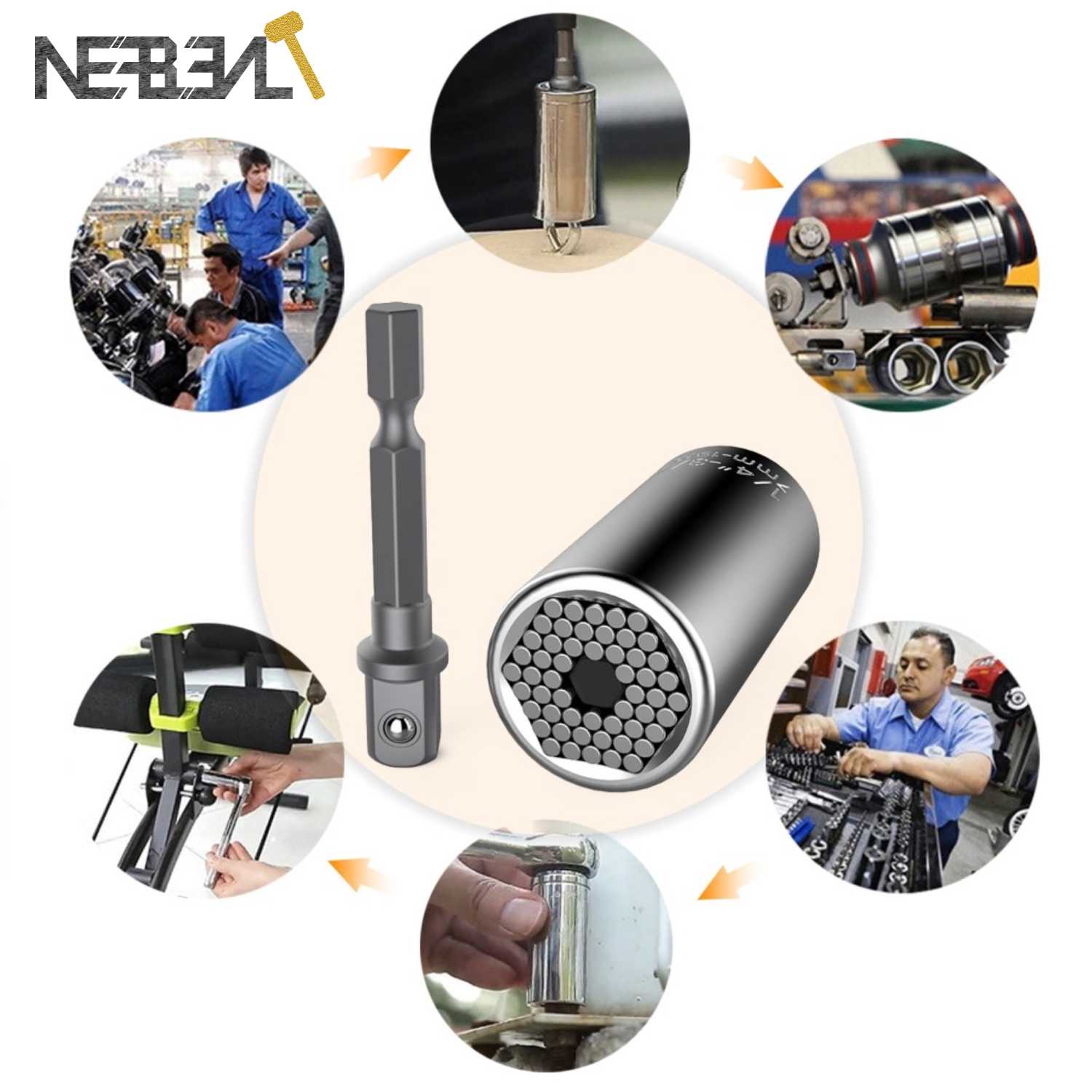 Universal torque wrench head set socket sleeve
