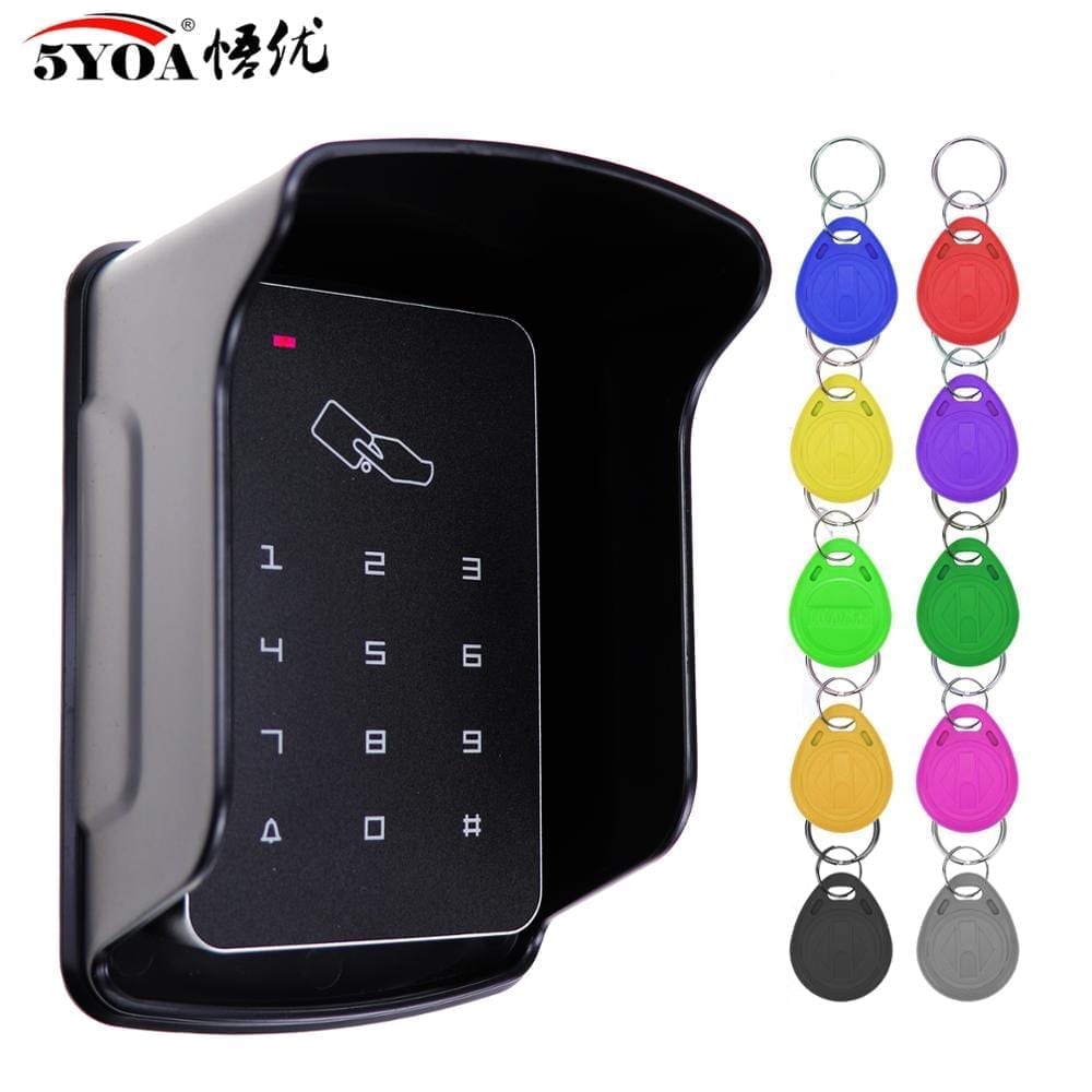 Standalone access control keypad waterproof, digital panel card reader door lock system