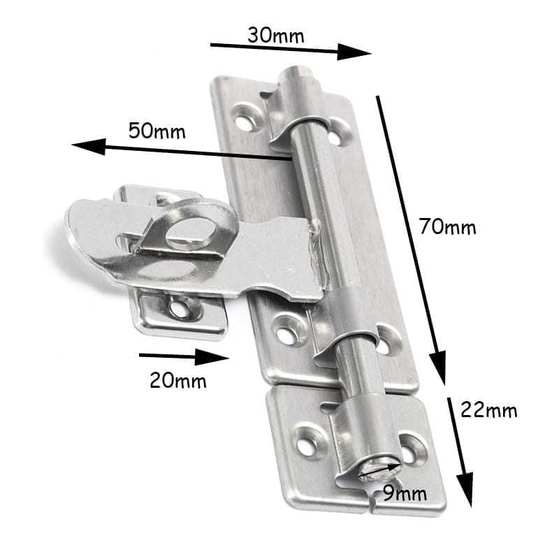 4 inch hardware door lock stainless steel