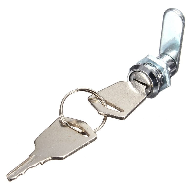 Drawer cupboard locker for security door cabinet cylinder with 2 keys