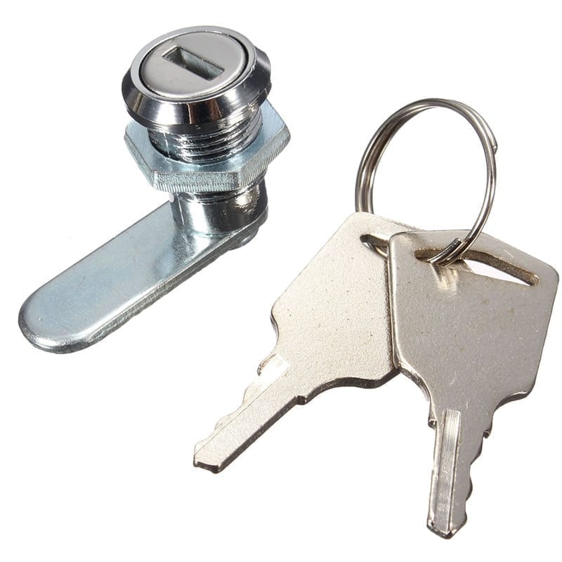 Drawer cupboard locker for security door cabinet cylinder with 2 keys