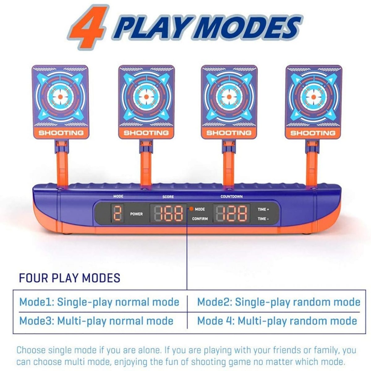 For nerf guns bullets, auto reset electric shooting target, sound light