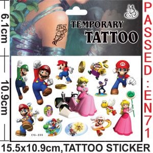Super Mario original Tattoo stickers