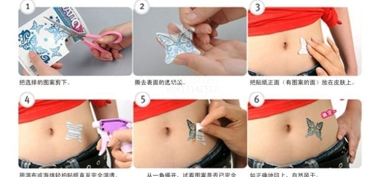 Super mario original tattoo stickers