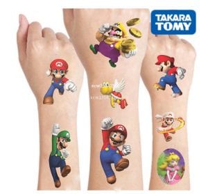 Super mario original tattoo stickers