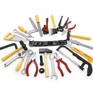 Kids Toys Simulation Repair Drill Tools Set For Boy, Safe Plastic Children Maintenance Tools Screwdriver Hammer Tongs