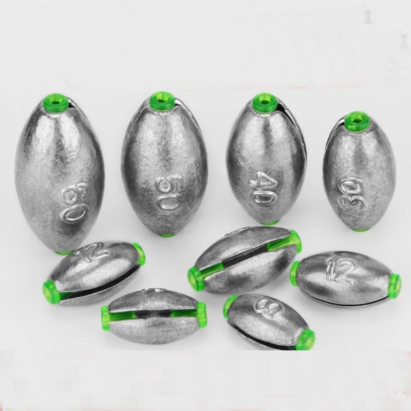 10pcs 3g-15g lead sinker, quick change, opening mouth