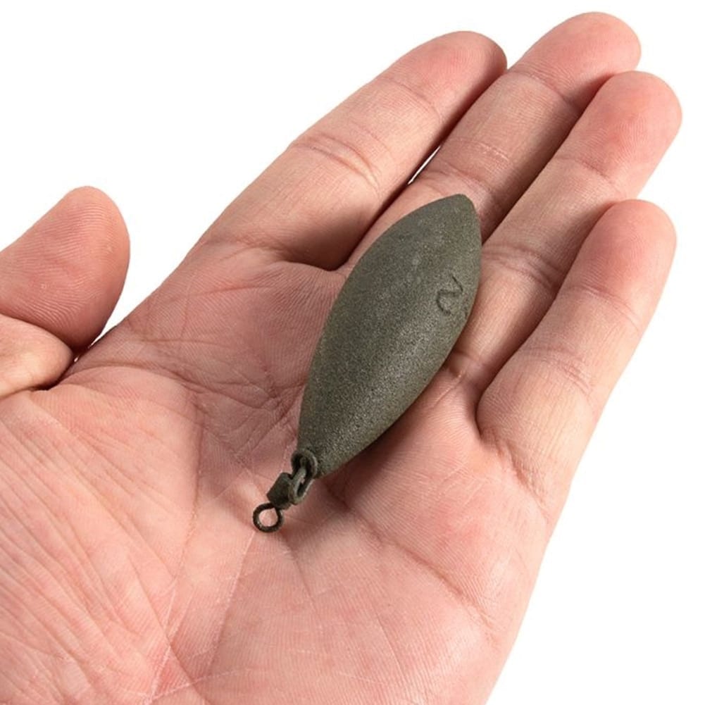 71/85/99/128/142g oval shape sinker lead weight + swivel