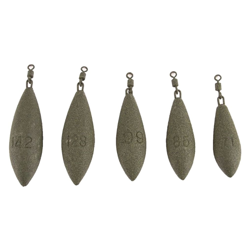 71/85/99/128/142g oval shape sinker lead weight + swivel