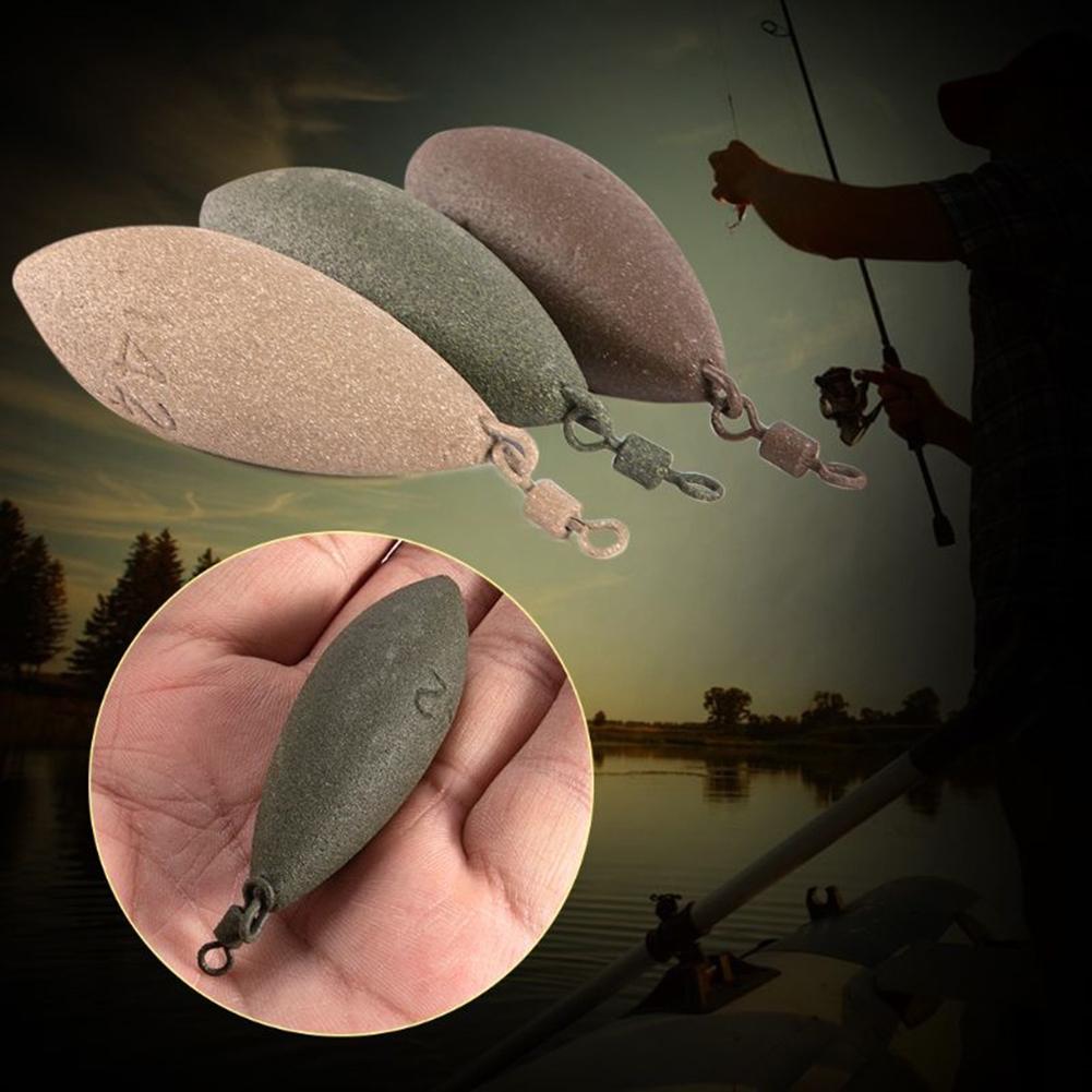 71/85/99/128/142g oval shape sinker lead weight + swivel