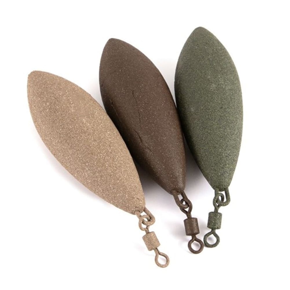 71/85/99/128/142g oval shape sinker lead weight + swivel
