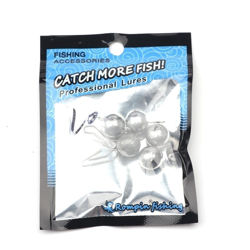 Rompin 5pcs fishing lead sinker weight, 3g-28g hook connector quick release