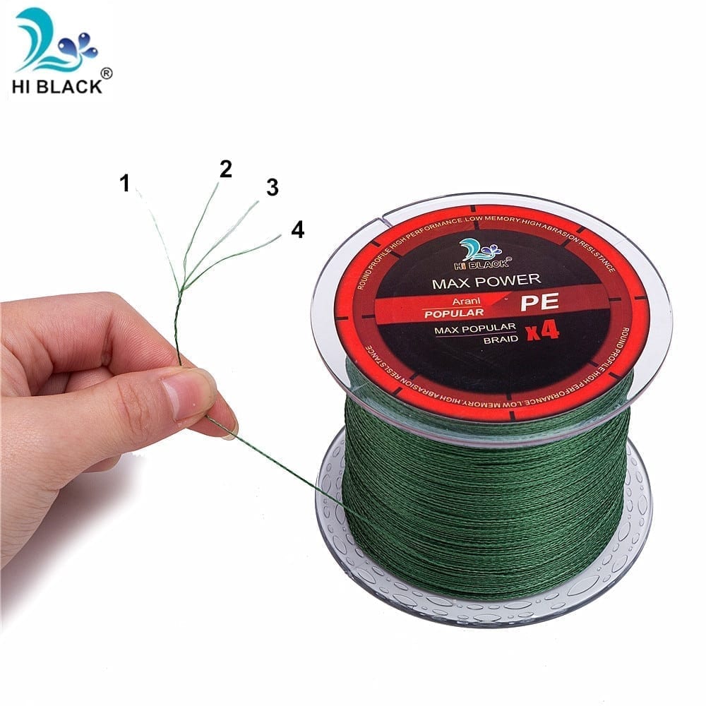 300m 500m 1000m 4 strands 8-80lb braided fishing line, pe multilament braid floating line
