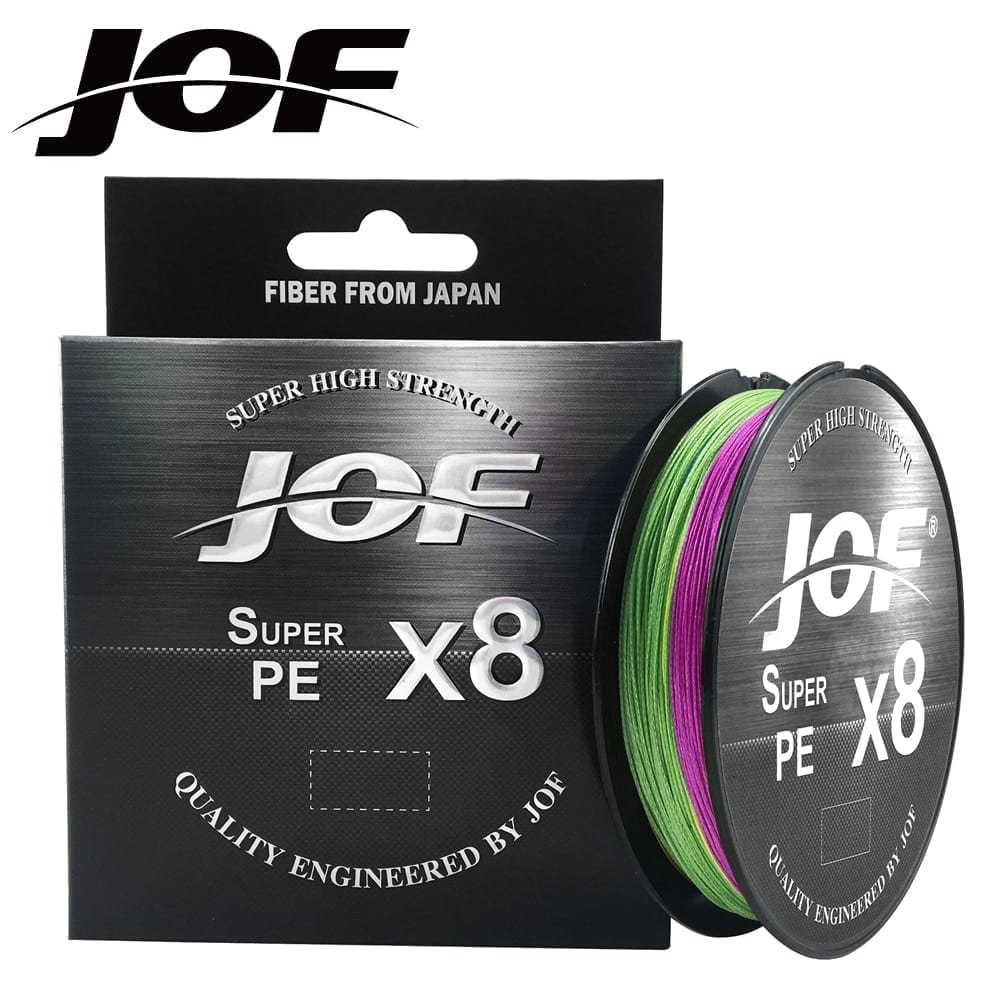 Jof 8 weaves multifilament fishing line, 150m 300m 500m 8 strands, 15 20 30 40 50 60 80 100lb
