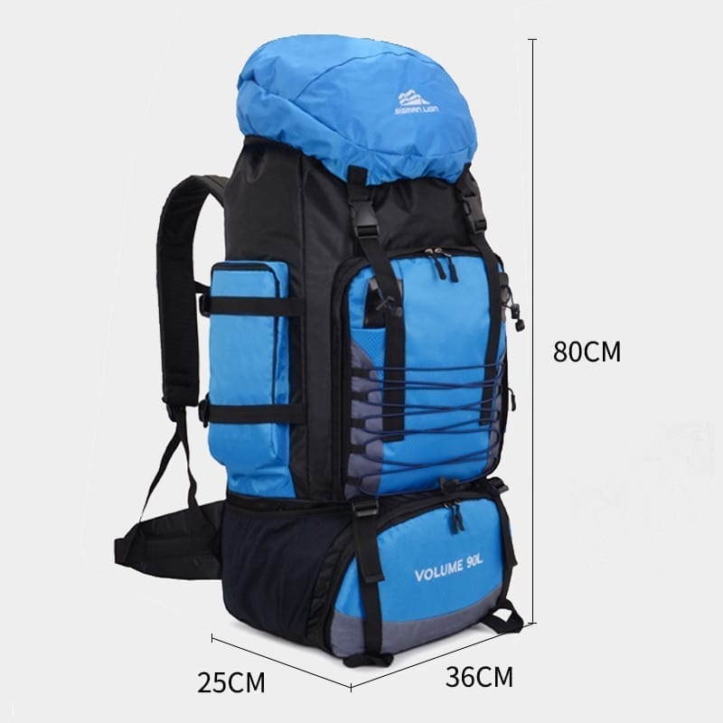 90l 50l travel bag camping backpack hiking, army climbing bags trekking, xa857wa