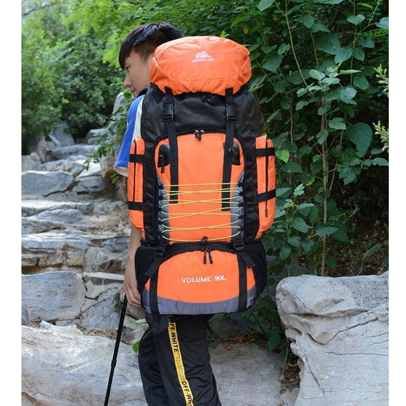 90l 50l travel bag camping backpack hiking, army climbing bags trekking, xa857wa