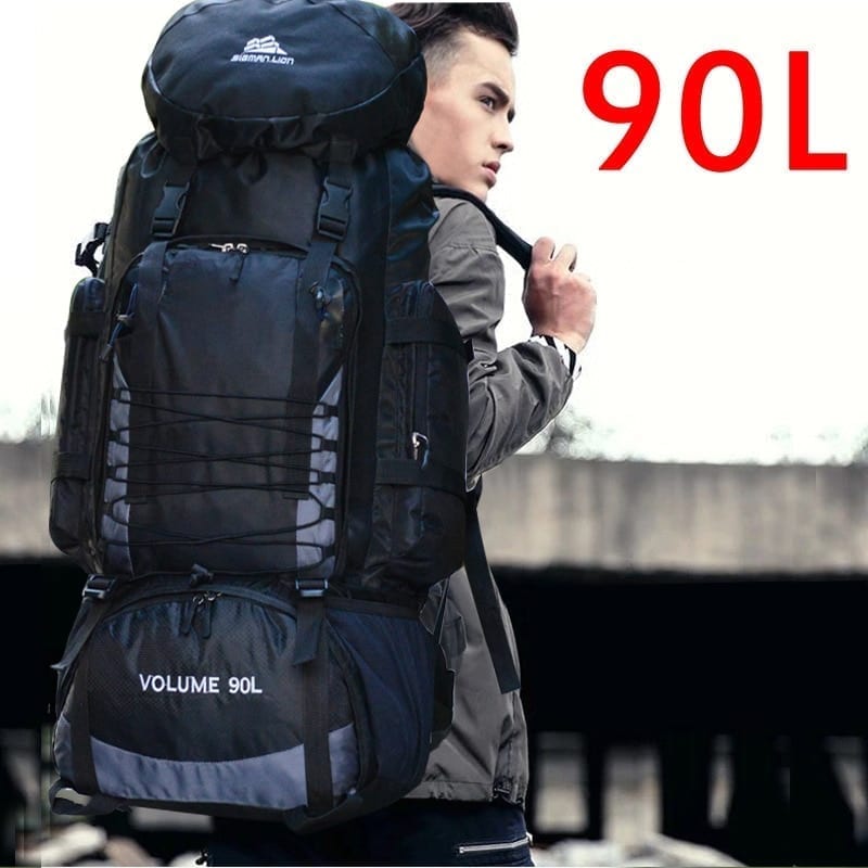 90l 50l travel bag camping backpack hiking, army climbing bags trekking, xa857wa