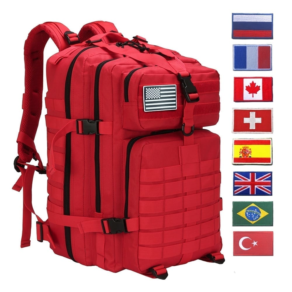 50l military tactical backpack, training gym fitness bag, man outdoor hiking